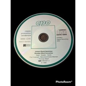 Johann David Heinichen(1683-1729):Dresden Wind Concertos CPO Dean Stadler Herrle